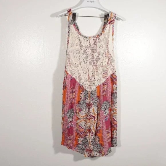 NWT Free People Count Me In Trapeze Tunic Floral Combo - Picture 10 of 11